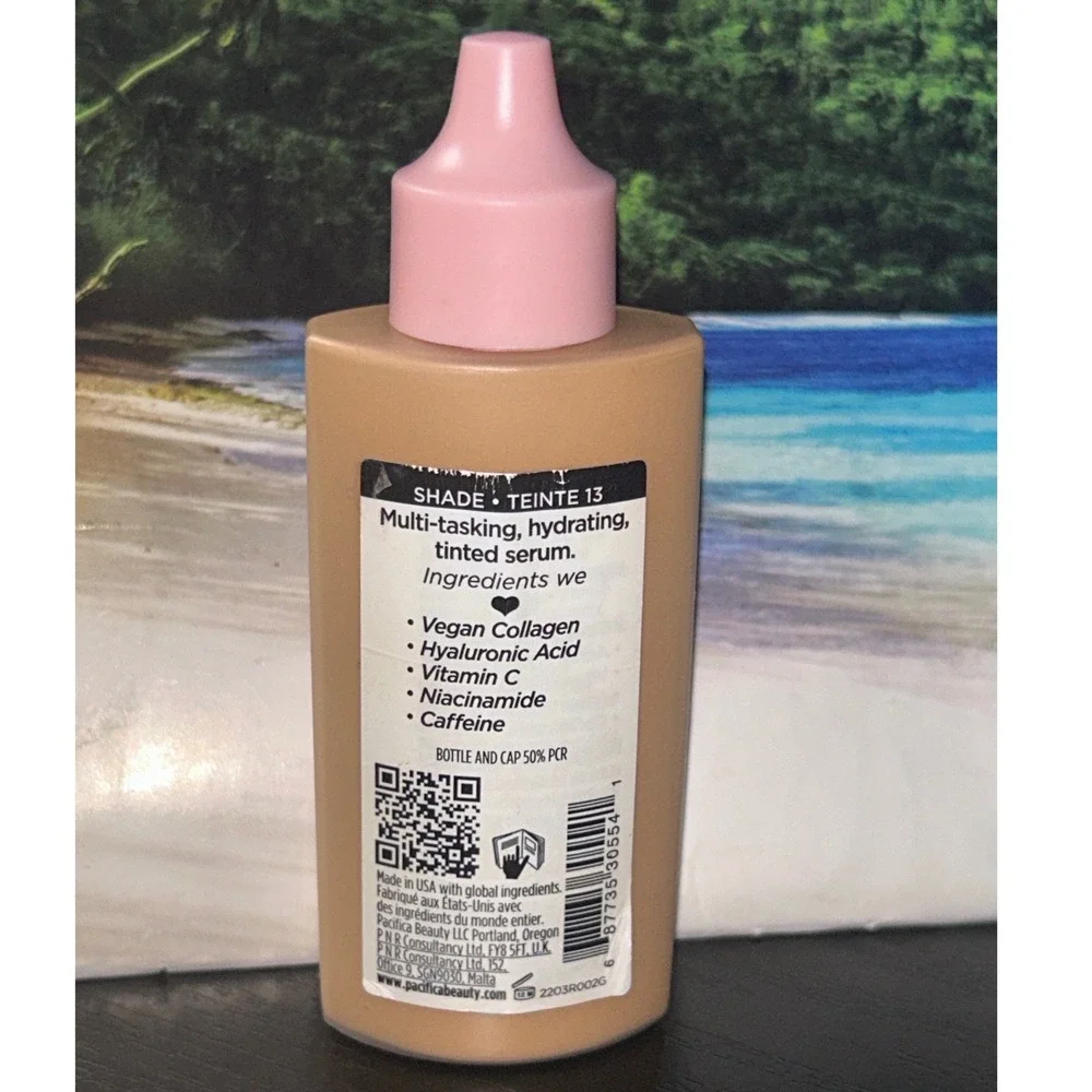 Pacifica Kind Tint Tinted Serum Shade 13 Teinte Vegan Skincare 1oz